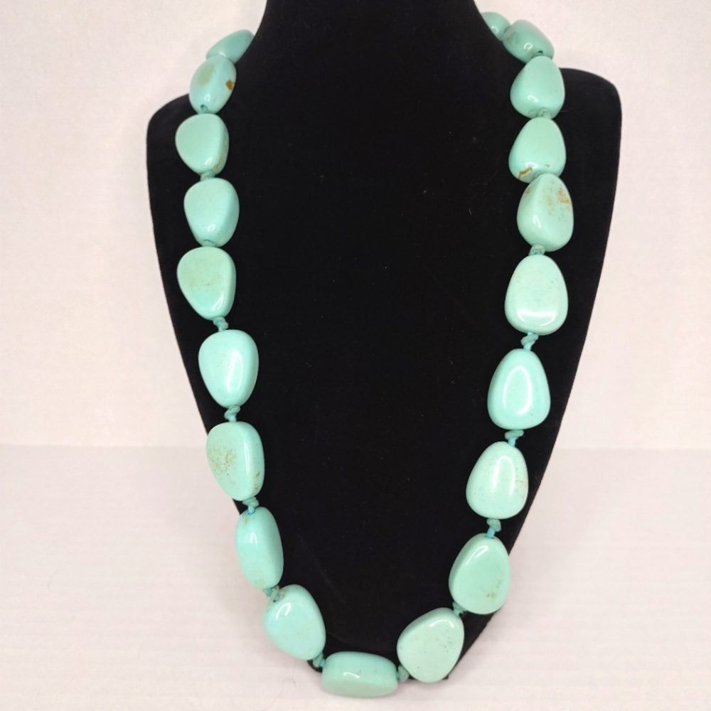Turquoise long necklace